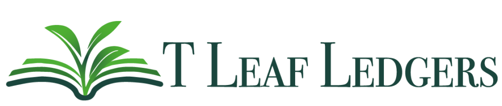 T Leaf Ledgers Logo