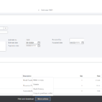 Screenshot of Invoice Page in QuickBooks Online